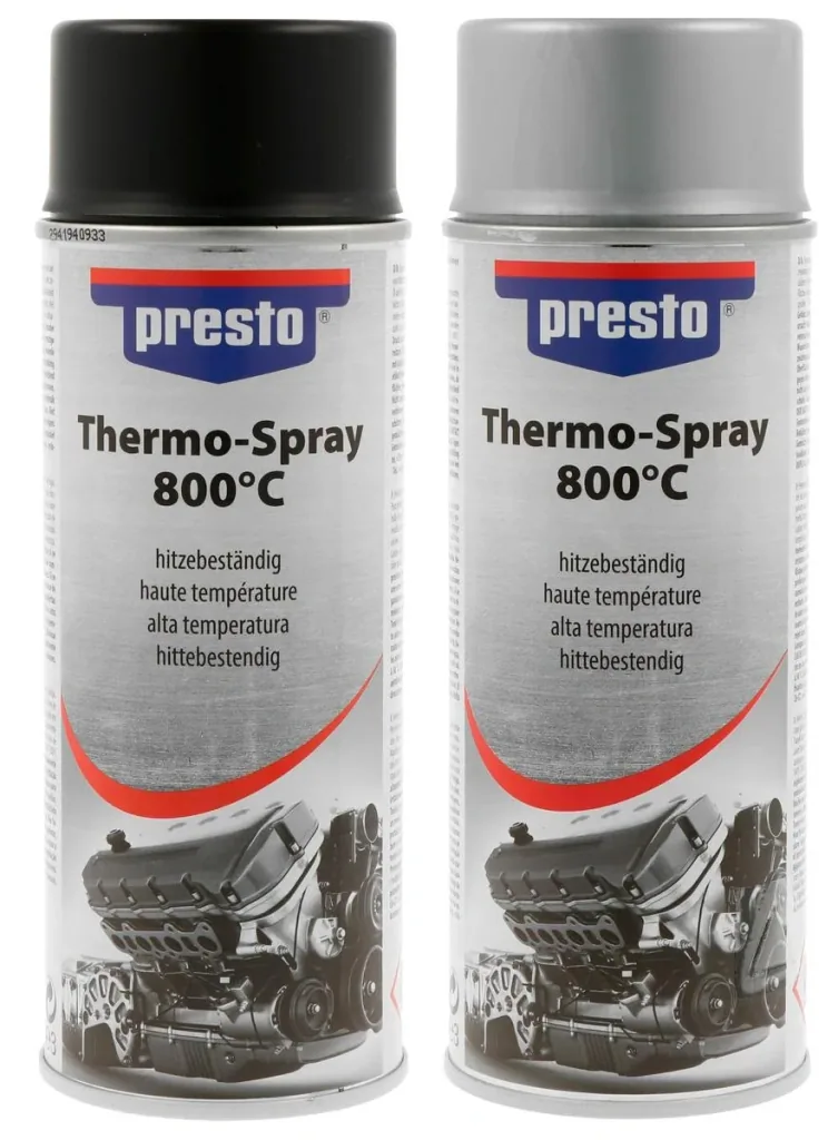 Thermo-Lackspray, hitzebeständig bis 800°C, 400 ml, Farbe Silber