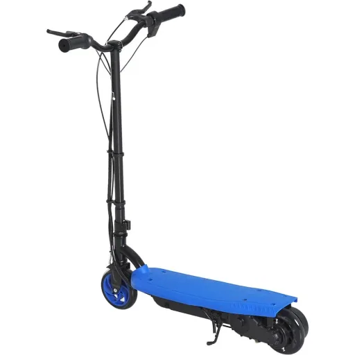 E-Scooter Tretroller Kinderroller Kinder Roller Metall Blau