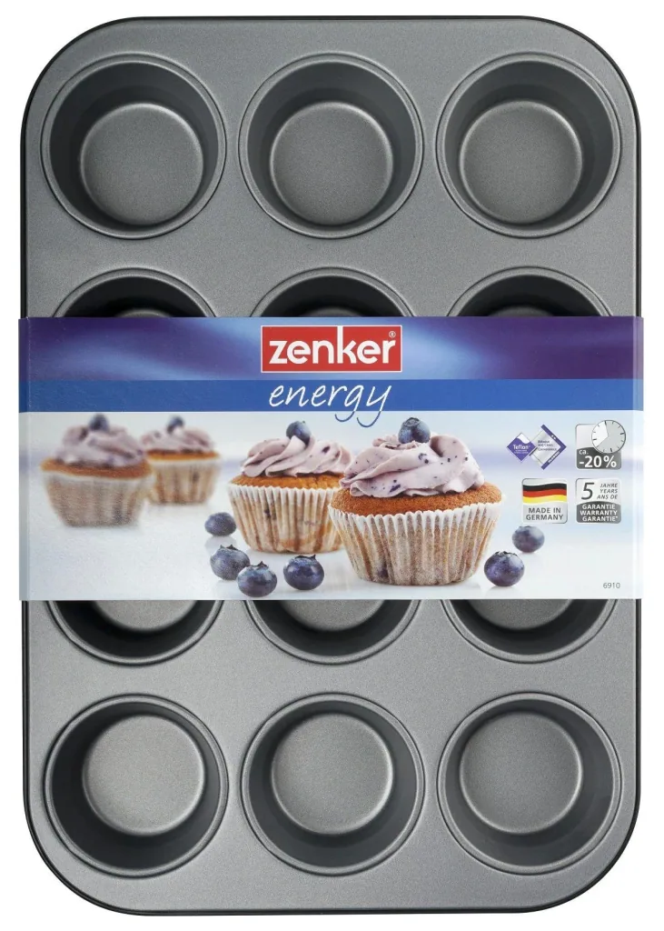 Muffinblech 12er Energy, 38,5 x 26,5 x 3 cm