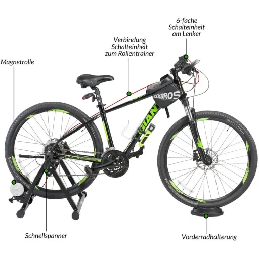 Fahrradtrainer für den Innenbereich - magnetgesteuert - bis zu 150kg