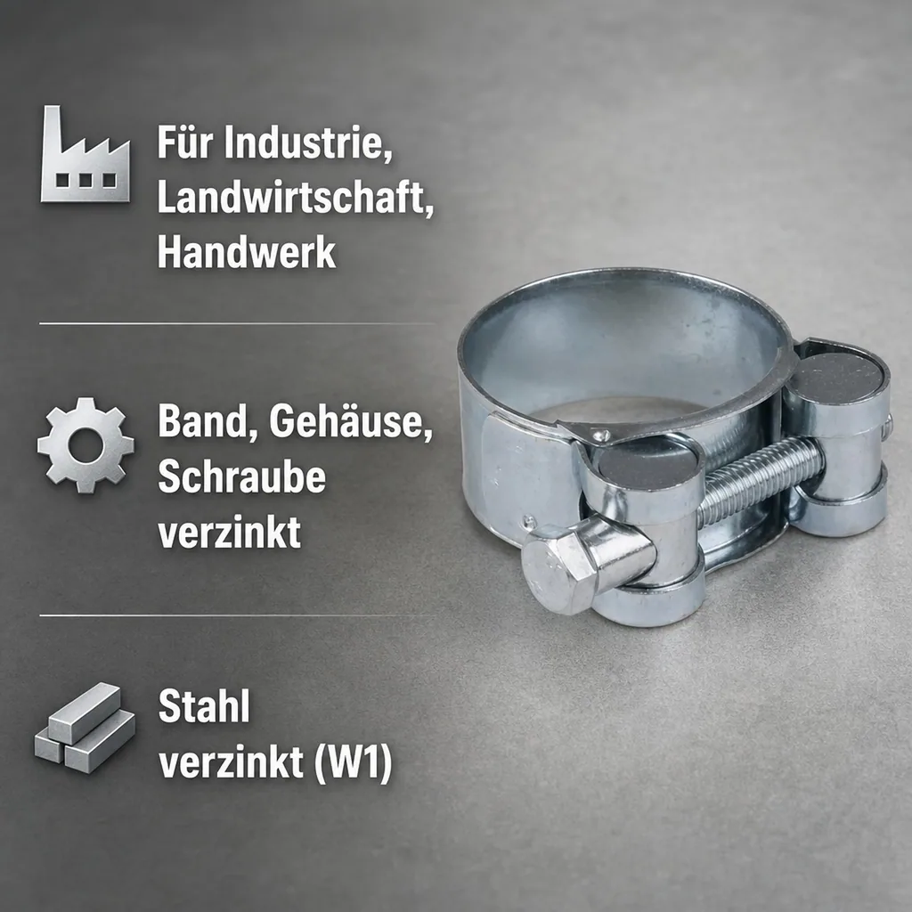 W1 Spannbacken-/ Gelenkbolzschellen 36-39mm
