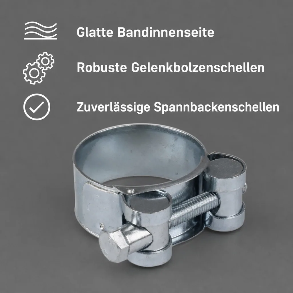 W1 Spannbacken-/ Gelenkbolzschellen 36-39mm