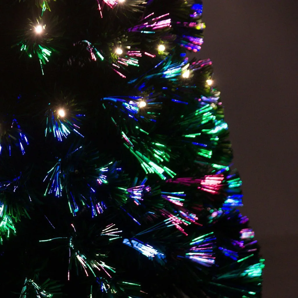Weihnachtsbaum 150 cm Tannenbaum LED Lichtfaser