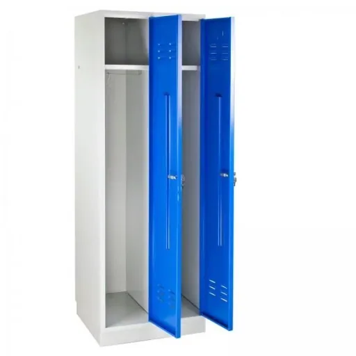 Umkleideschrank Spind RAL 7035 / 5012, 1775 x 600 x 500 mm