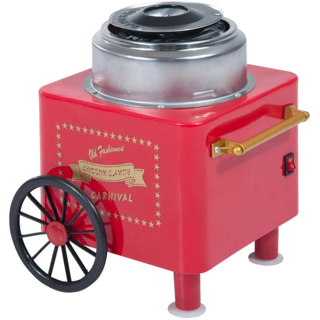 Zuckerwattemaschine Zuckerwattegerät Rot