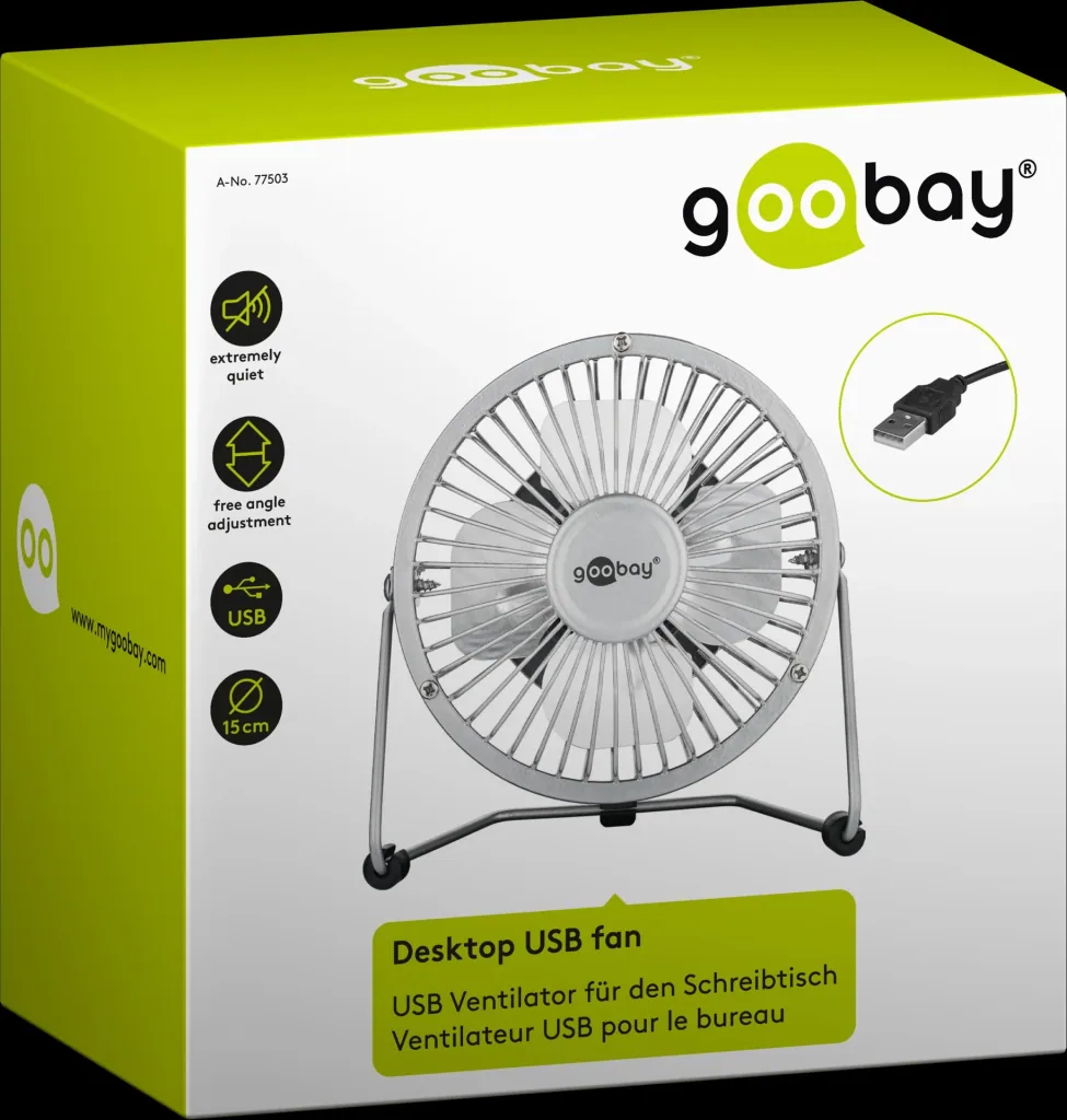 4 Zoll USB Ventilator für den Schreibtisch