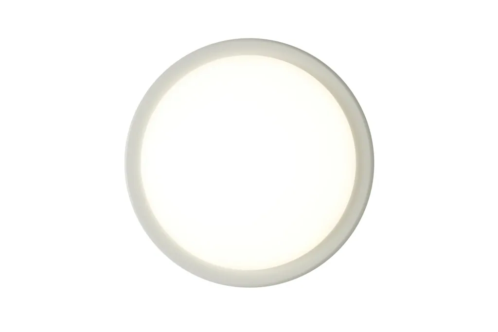 ECO Wand- und Deckenleuchte mit Wechselring in chrom und weiß, 22cm, 14 Watt, IP54