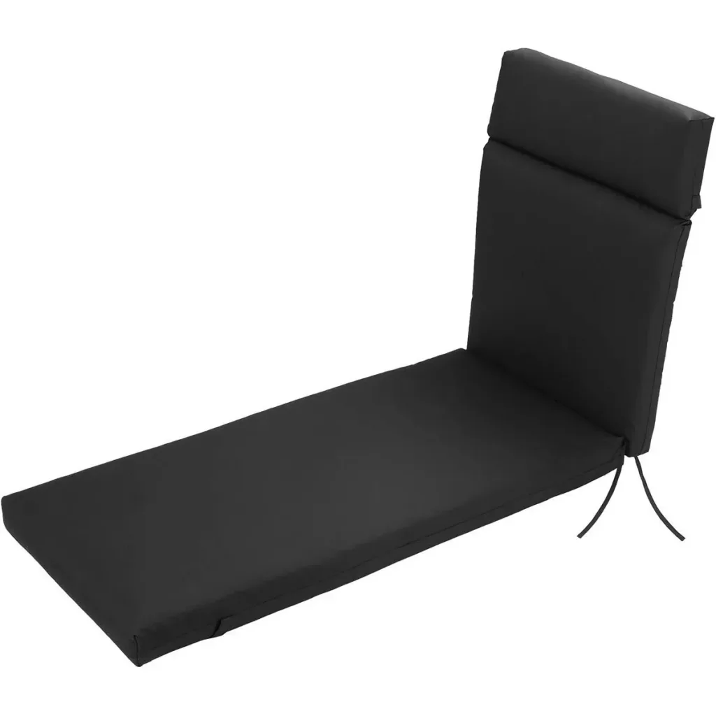 Liegematratze, Liegematratze, Liegematratze Garten, Bezug, Polyester, schwarz, 196 x 55 x 8 cm