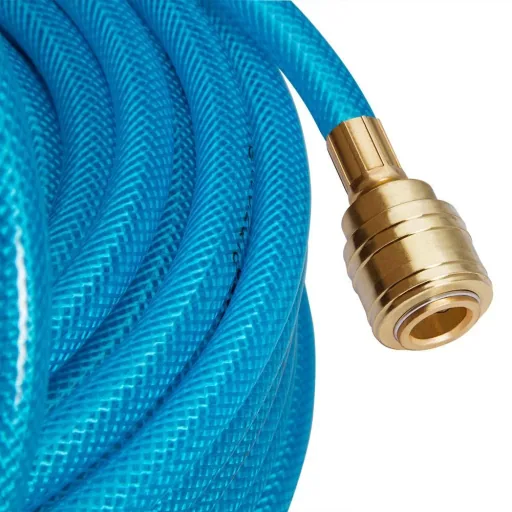 Pressluftschlauch mit Schnellkupplung und Stecker, 10 m