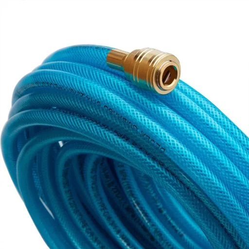 Pressluftschlauch mit Schnellkupplung und Stecker, 10 m