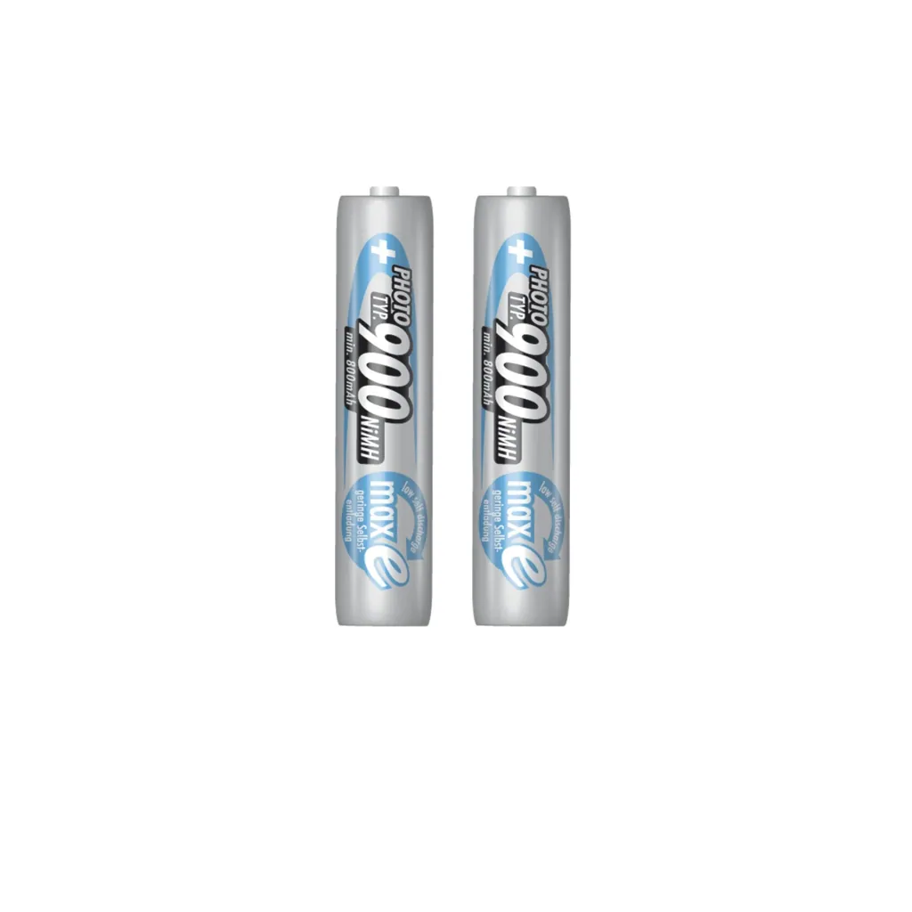 Photo NiMH Micro (AAA) Akku mit 800 mAh (Typ 900) und maxE Technologie - 2 Stück