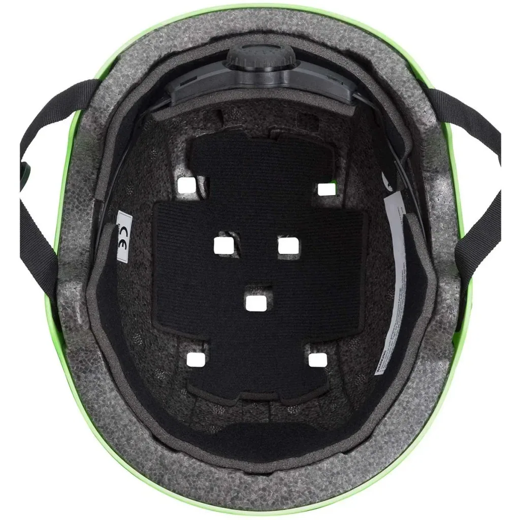 Kinder/Skaterhelm Neon Grün S Verstellbar, 50-54cm