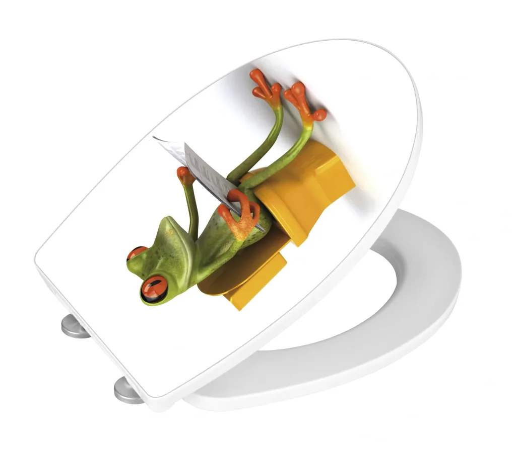 WC Sitz "Frog News", Duroplast Acryl