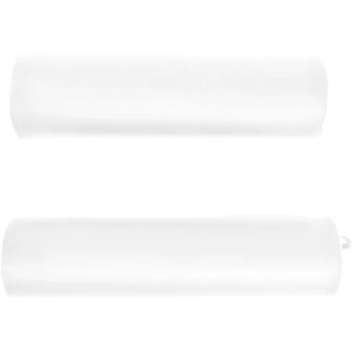Klappbare Massageliege 10 cm dick mit 2 Nackenrollen oval weiß
