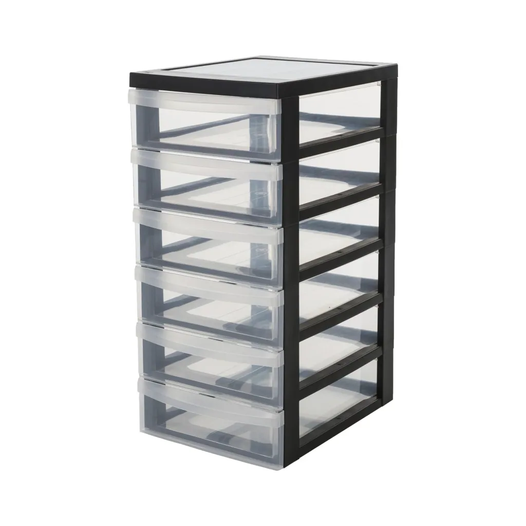 Rollcontainer DC-361 mit 6 flachen Schubladen