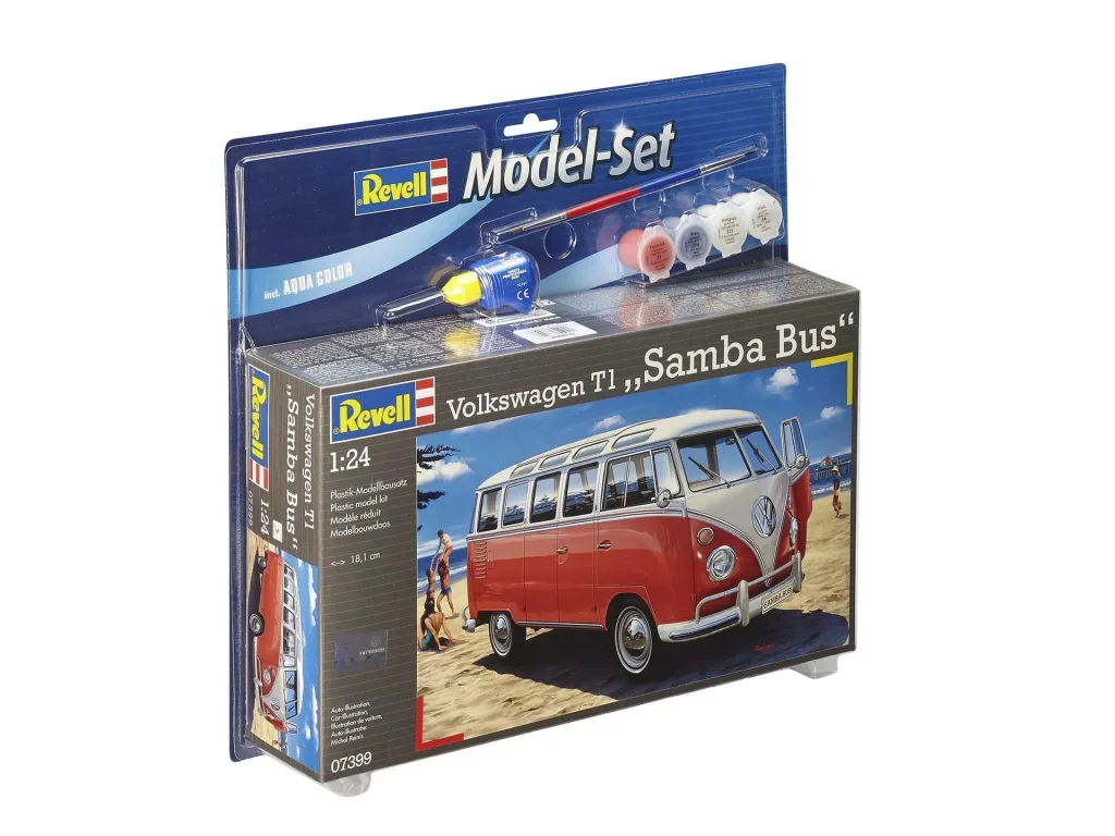Model Set Volkswagen T1 "Samba Bus", Inkl. Farben, Kleber, Pinsel