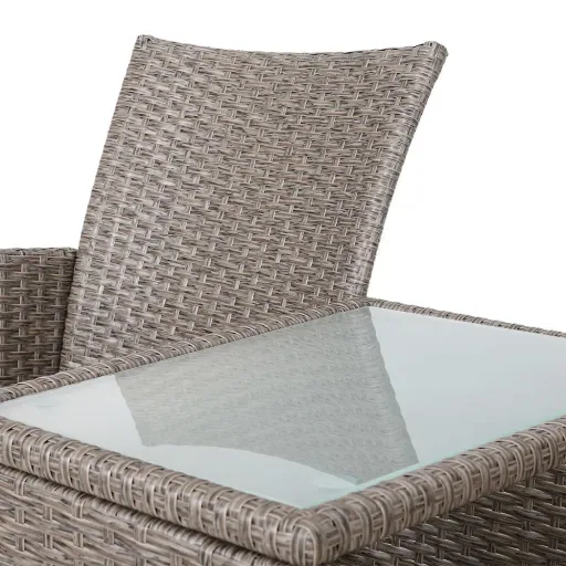 Gartenmöbel-Set - Love Bench - Polyrattan - GREY