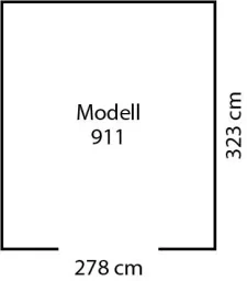 Gerätehaus FRANKFURT II 911, Holzoptik