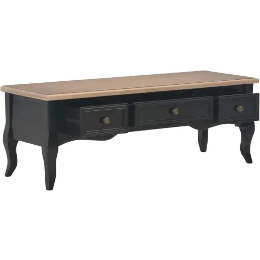 TV-Schrank 100x35x35 cm Holz schwarz