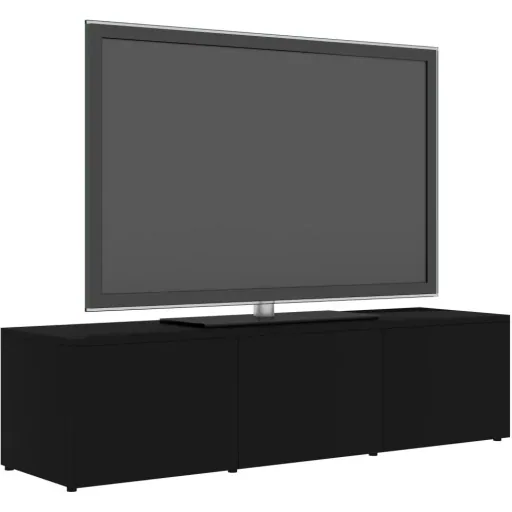 TV-Schrank 120x34x30 cm Spanplatte schwarz