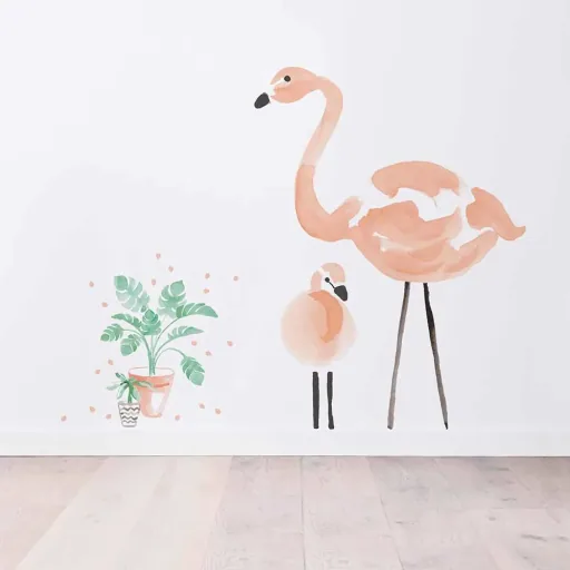 Lilipinso Wandsticker XL zwei Flamingos