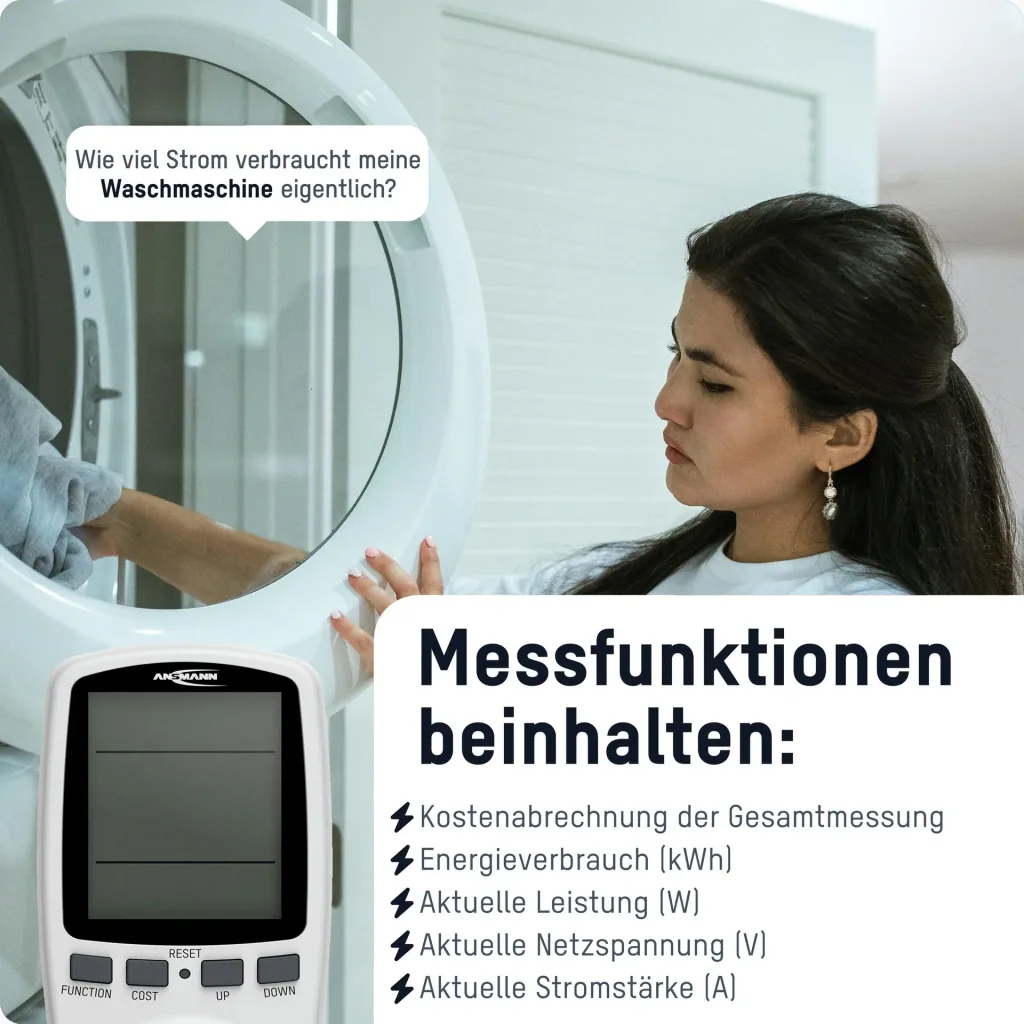 Energiekosten Messgerät mit Speicherfunktion