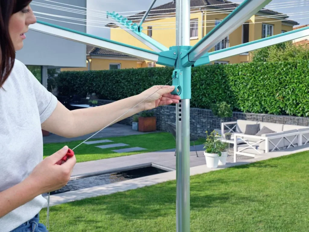 Wäscheschirm "Linomatic 400 Easy", 40 Meter Trockenfläche, 4 Waschladungen