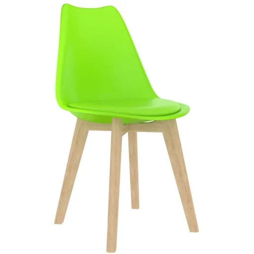 Esstischstühle 2tlg. Kunststoff grün