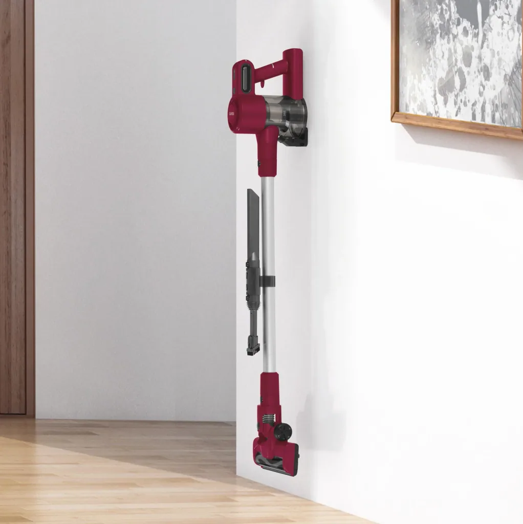 Power Akku Zyklon-Hand/Bodensauger, 22,2V, rot, 150 Watt