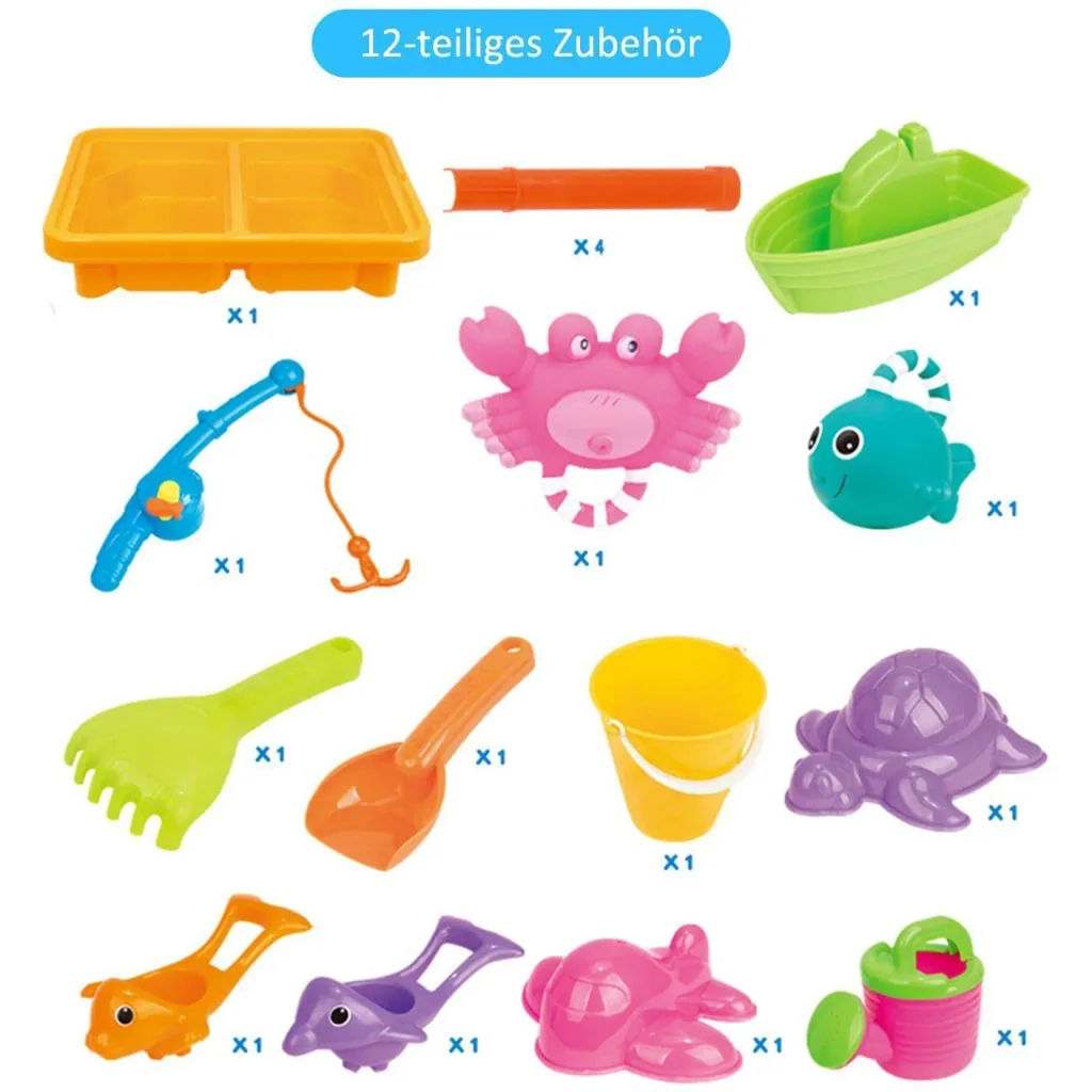 Spieltisch Sandkastentisch mit Zubehör