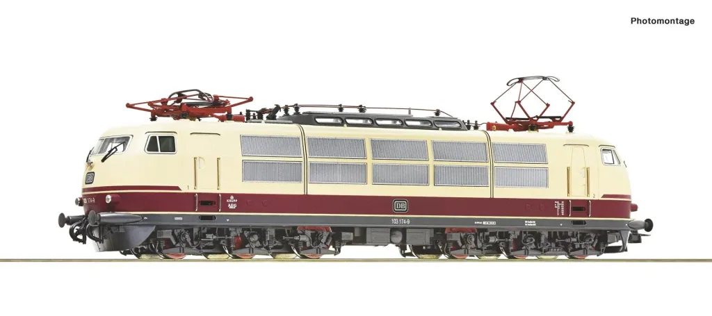 Elektrolokomotive 103 174 der Deutschen Bundesbahn, Spur H0 DCC