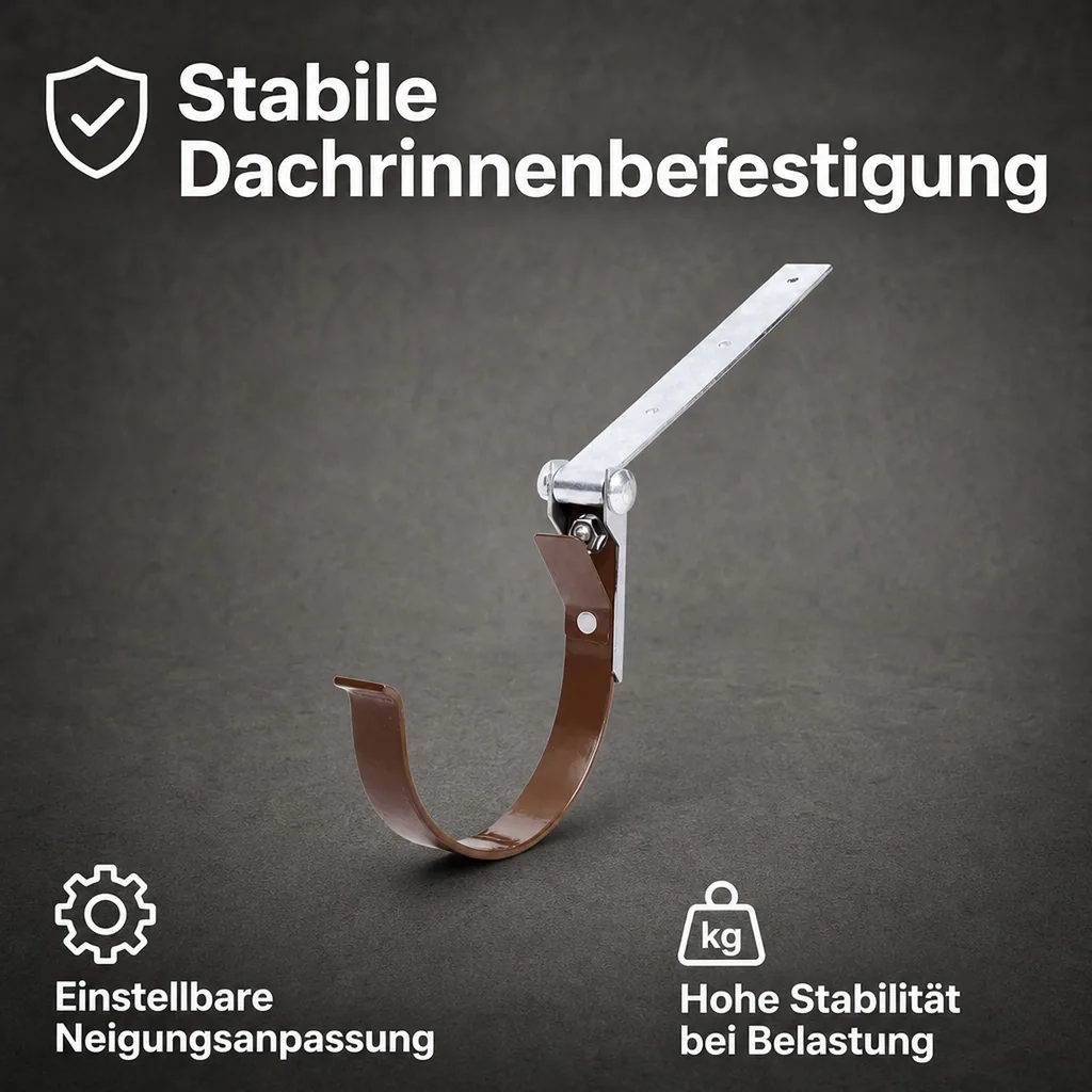 Rinneneisen, einstellbar, Metall, braun, System 75