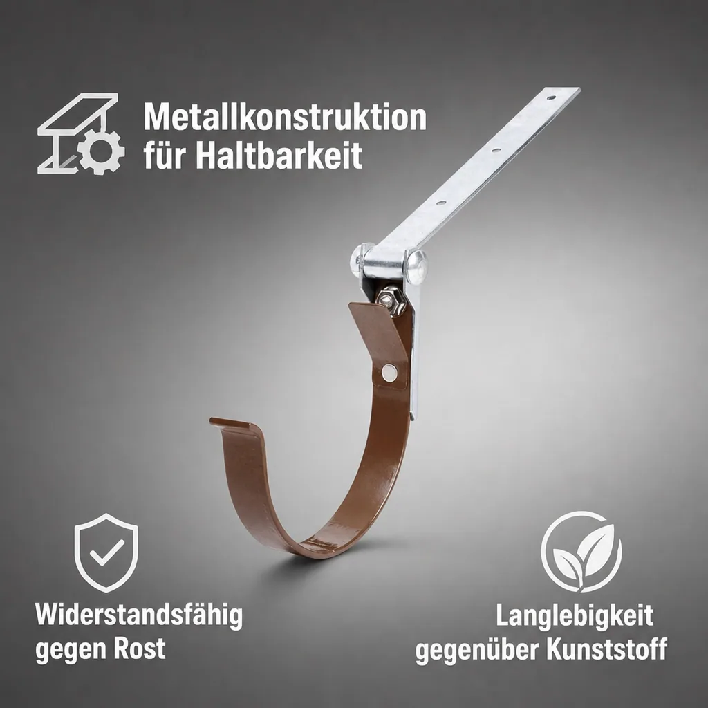 Rinneneisen, einstellbar, Metall, braun, System 75