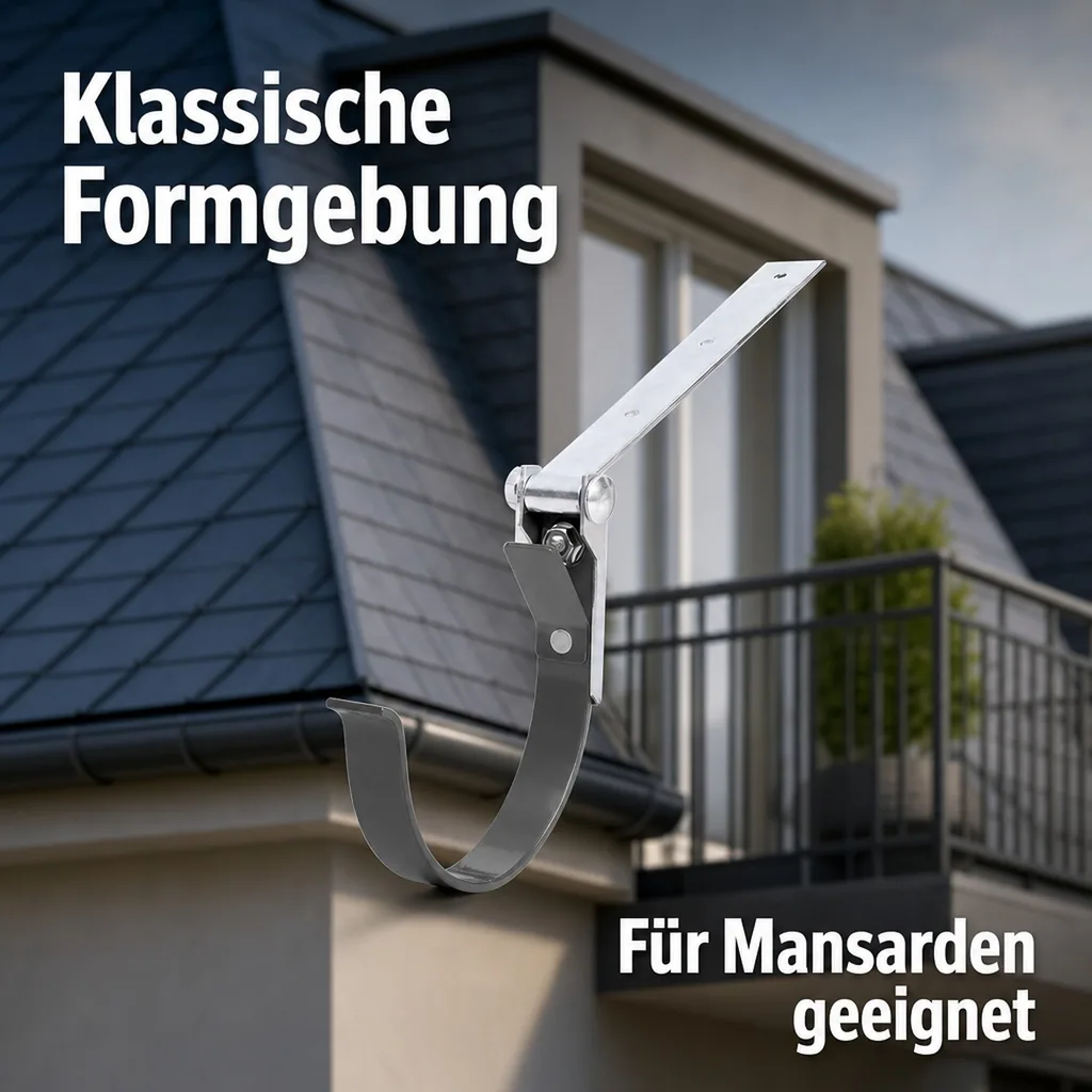 Rinneneisen (Metall) einstellbar graphit System 75