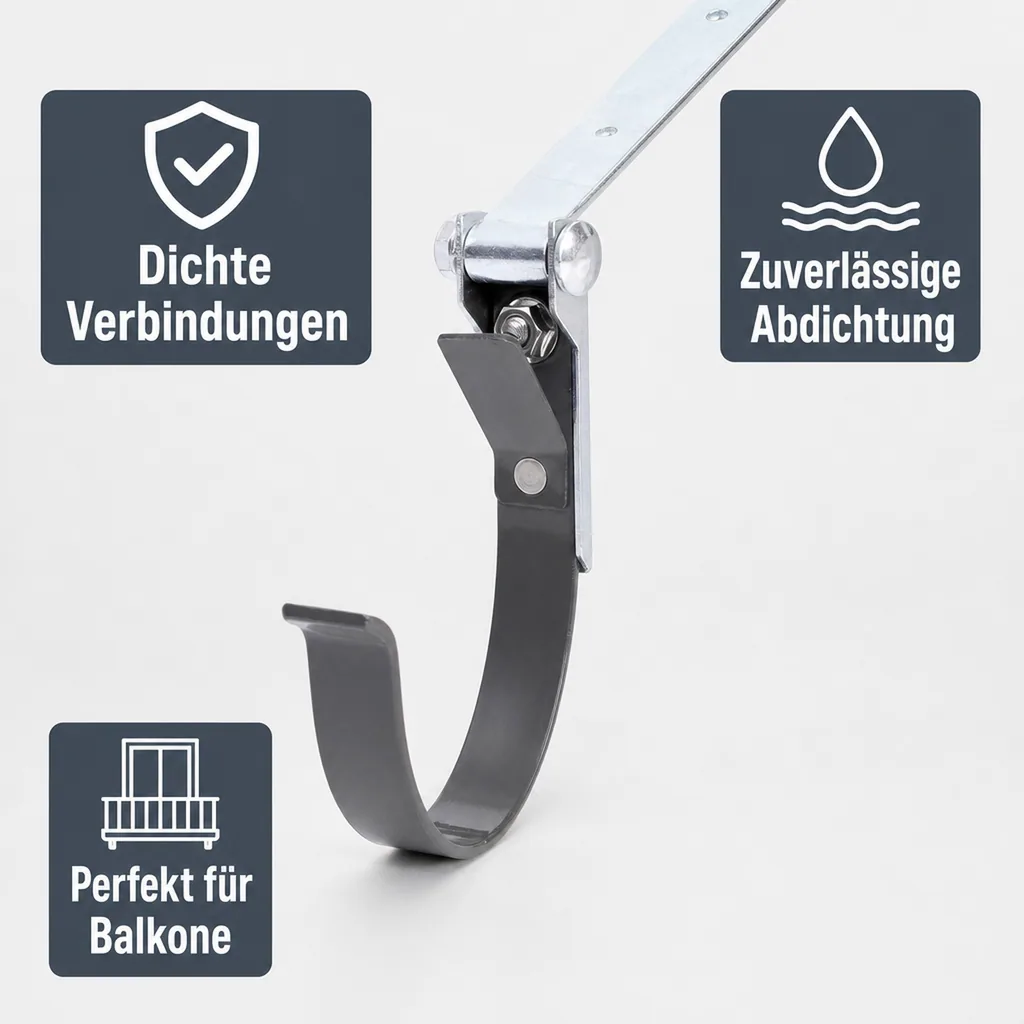 Rinneneisen (Metall) einstellbar graphit System 75