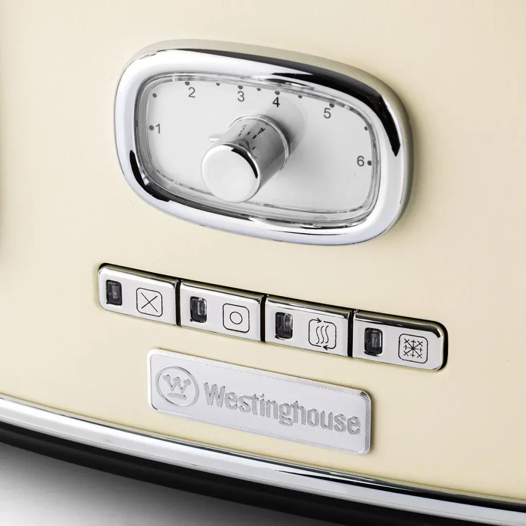 Retro-Toaster - 4-Scheiben-Toaster - Weiß