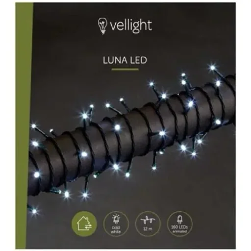 Vellight Weihnachtsbeleuchtung - 12m - 160 LEDs - Weiß - Innen & Außen
