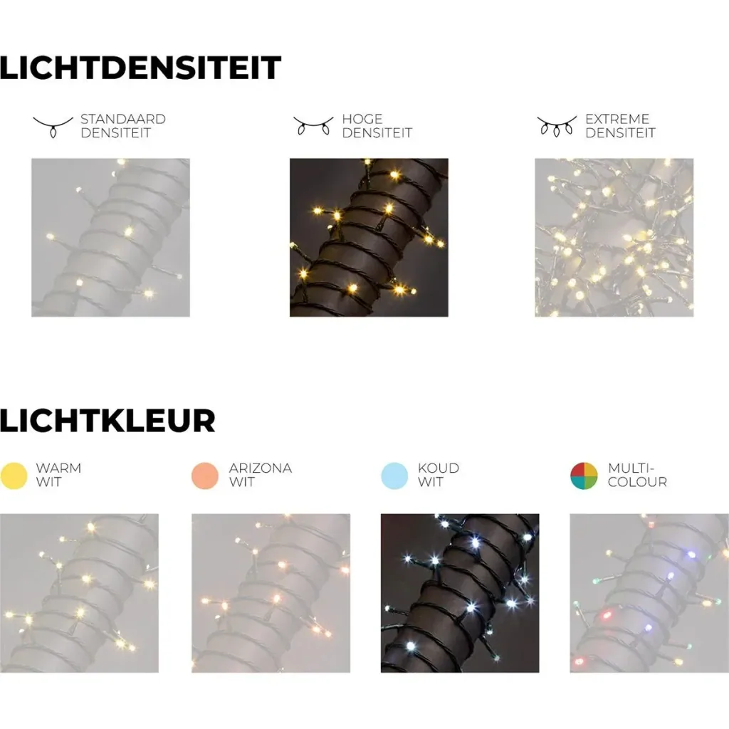 Vellight Weihnachtsbeleuchtung - 12m - 160 LEDs - Weiß - Innen & Außen