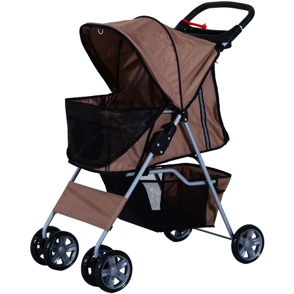 Hundewagen Hundebuggy Pet Stroller Kaffeebraun