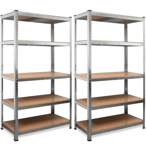 2 Stück Regal / Lagerregal mit 5 Fächern - 175x75x30cm - 350kg