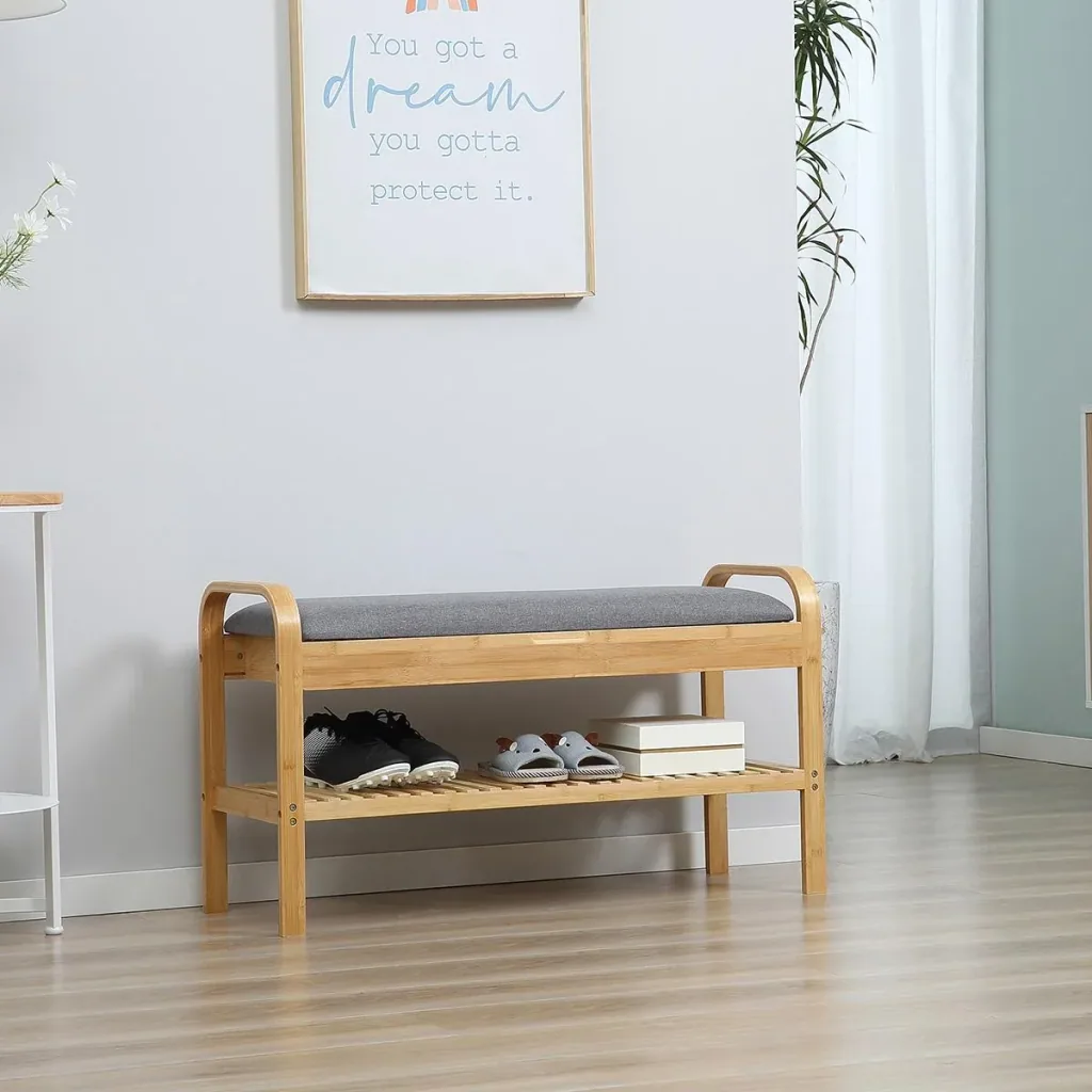 Schuhbank Schuhregal 90 cm x 33,5 cm x 50 cm