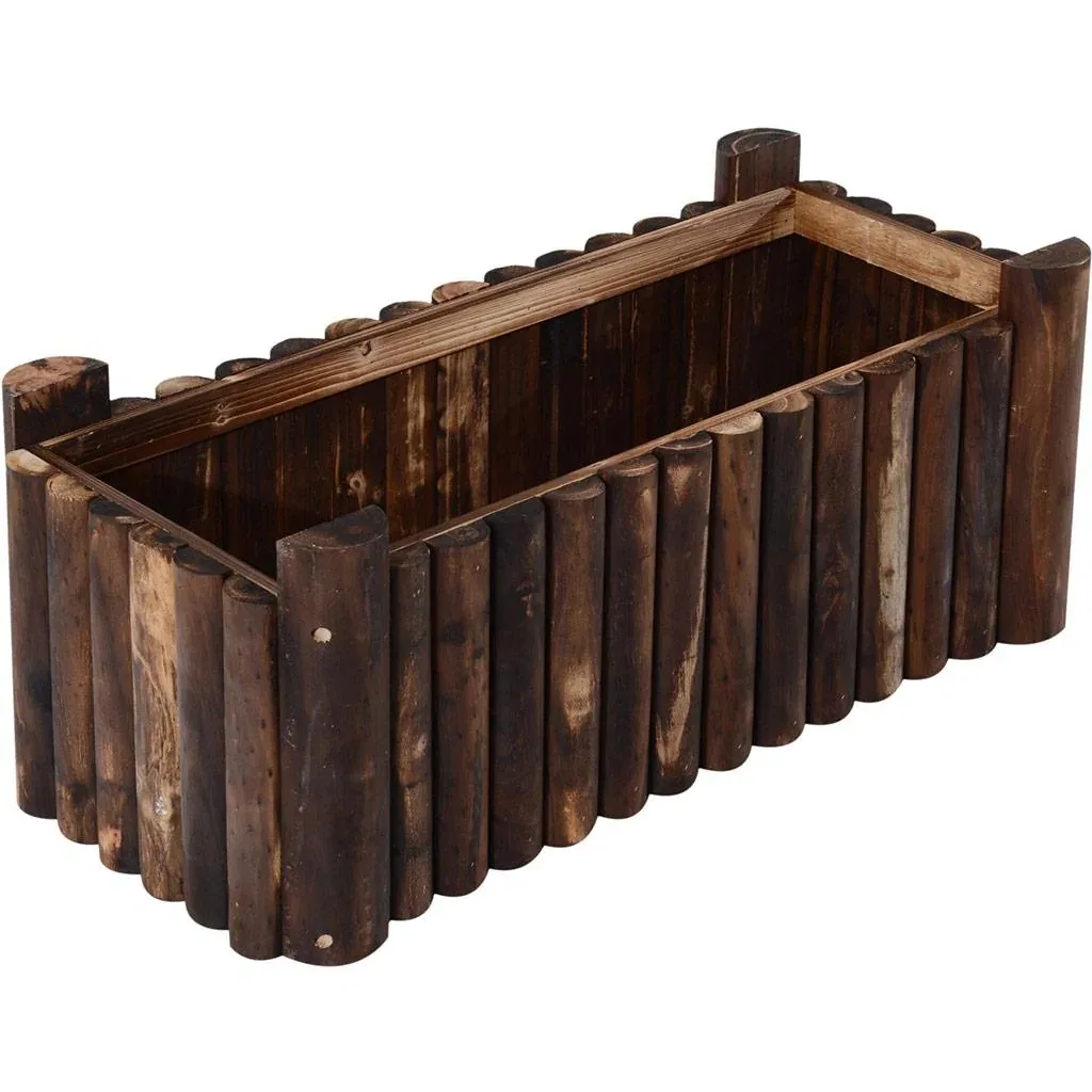 Hochbeet L78 x W35 x H30cm Pflanzkasten Gemüsebeet Holz