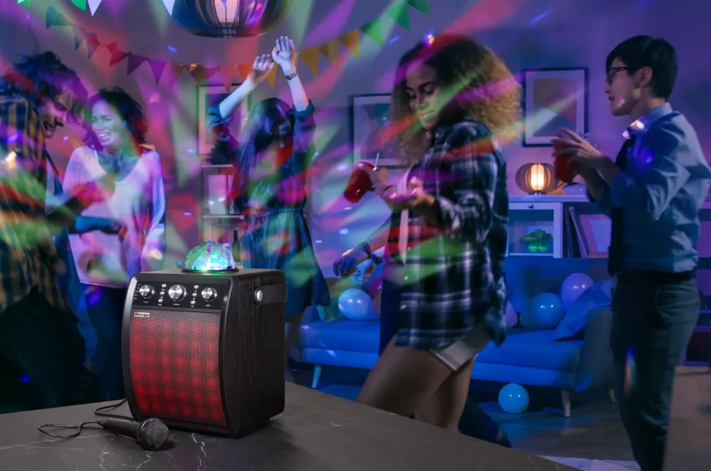 Disco Lautsprecher mit Mikrofon