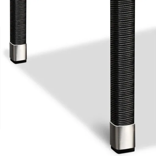 Polyrotan Beistelltisch Schwarz, 58 x 58 x 42 cm