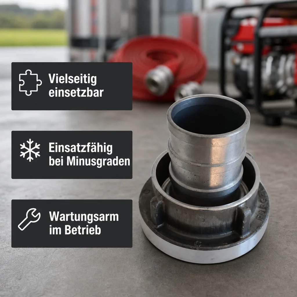 Storz Kupplung, C Kupplung 50mm, Feuerwehrkupplung, Schlauchkupplung