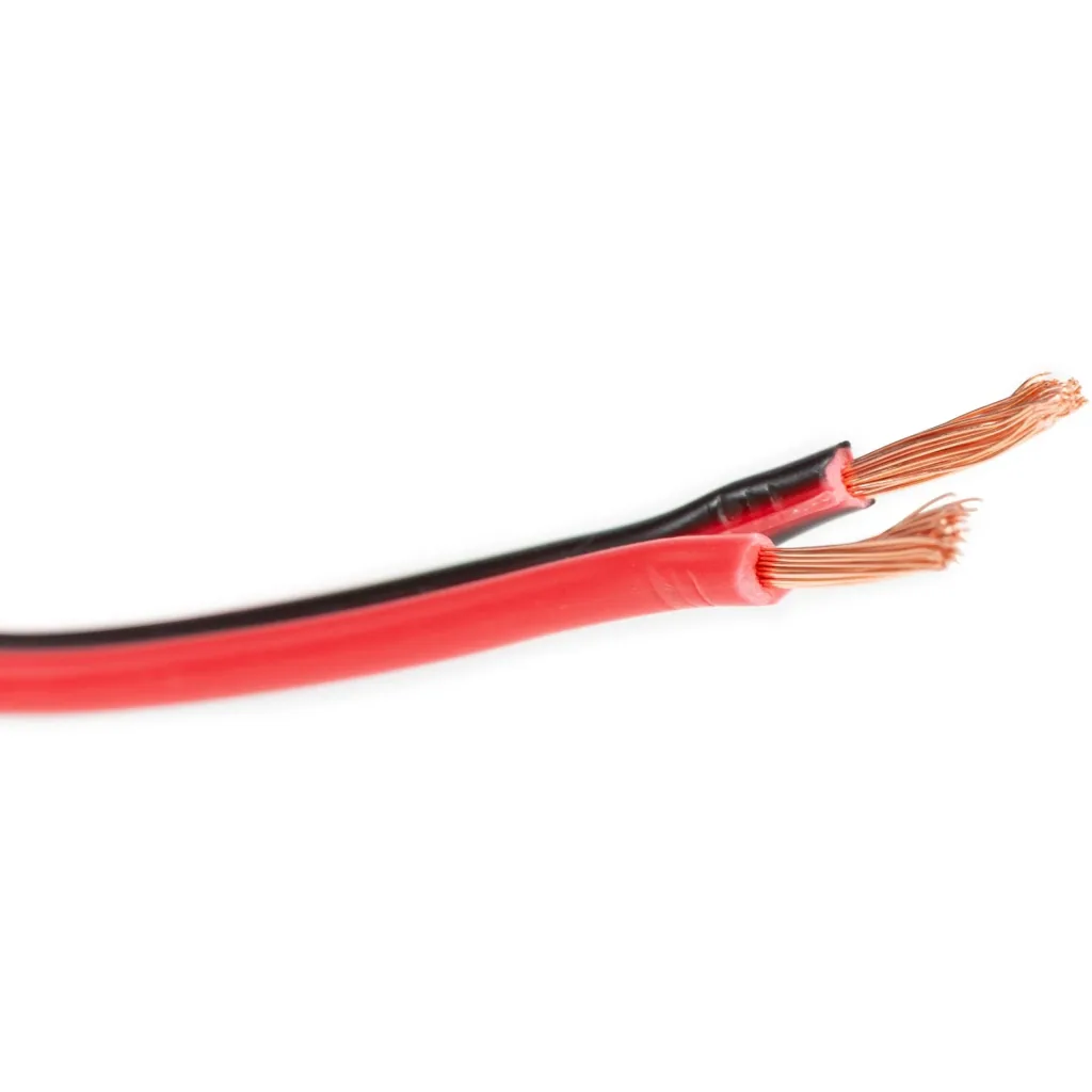 lautsprecherkabel - rot/schwarz - 2 x 1.50 mm² - 100 m