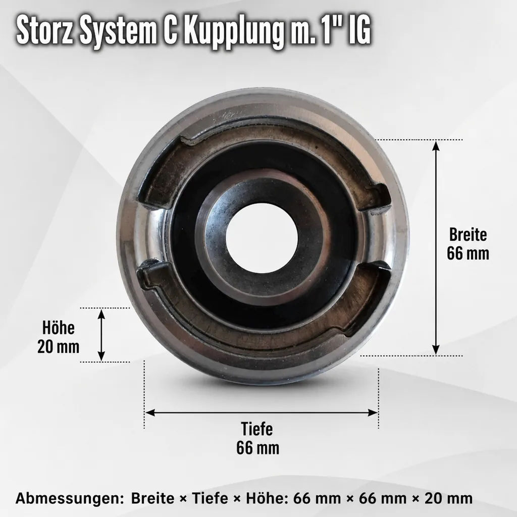 Storz System C Kupplung m. 1 "IG