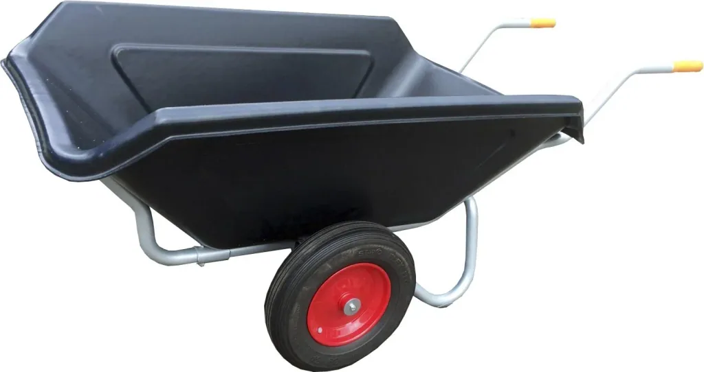 Großmulden-Schubkarre "Maxima", 250 Liter, 2 aufgeschäumte Wflex-Räder