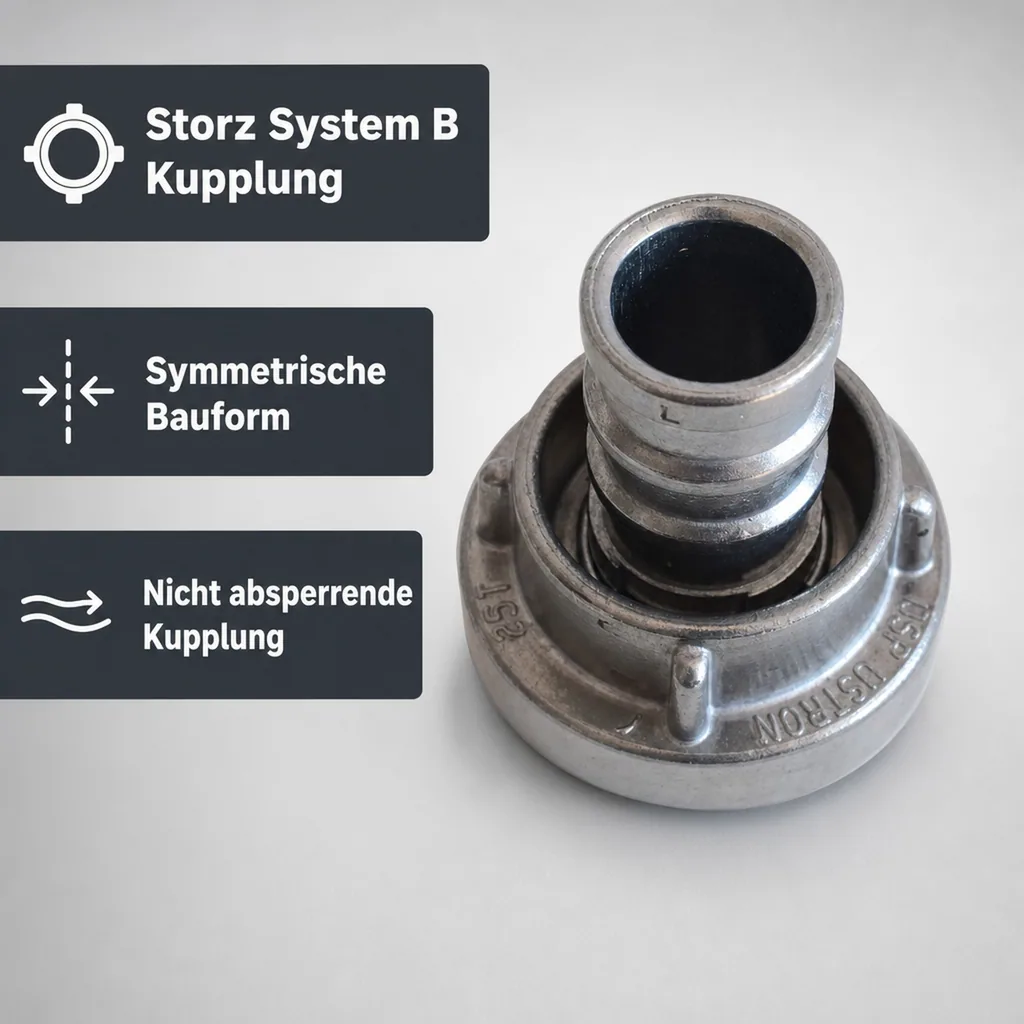 Storz System B Kupplung mit 75mm Tülle