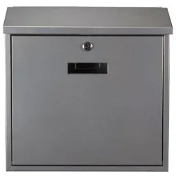 NL Briefkasten Monaco Silber - 368x100x365 mm